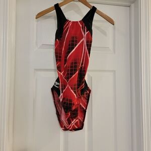 Speedo Endurance Flyback One piece red and black size 6 / 32